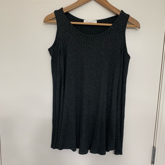 Long sleeve cold shoulder top - Picture 1 of 2